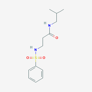 N~1~-isobutyl-N~3~-(phenylsulfonyl)-beta-alaninamide