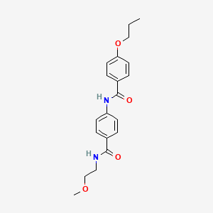 N-(4-{[(2-methoxyethyl)amino]carbonyl}phenyl)-4-propoxybenzamide