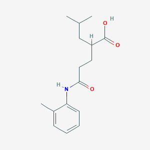 5-(2-Methylanilino)-2-(2-methylpropyl)-5-oxopentanoic acid