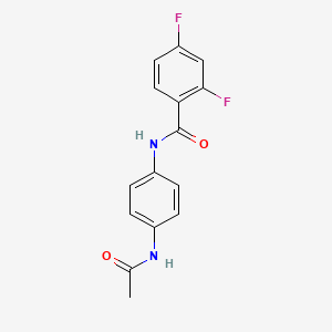 N-[4-(acetylamino)phenyl]-2,4-difluorobenzamide