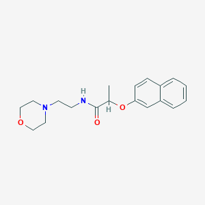 N-[2-(4-morpholinyl)ethyl]-2-(2-naphthyloxy)propanamide