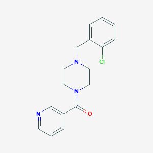 molecular formula C17H18ClN3O B444824 [4-(2-Chlorobenzyl)piperazin-1-yl](pyridin-3-yl)methanone 
