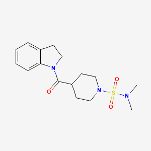 4-(2,3-dihydro-1H-indol-1-ylcarbonyl)-N,N-dimethyl-1-piperidinesulfonamide