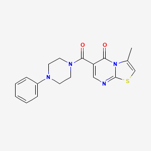 3-methyl-6-[(4-phenyl-1-piperazinyl)carbonyl]-5H-[1,3]thiazolo[3,2-a]pyrimidin-5-one