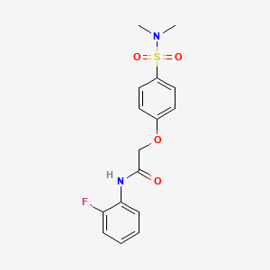 2-[4-(dimethylsulfamoyl)phenoxy]-N-(2-fluorophenyl)acetamide