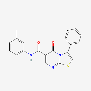 N-(3-methylphenyl)-5-oxo-3-phenyl-5H-[1,3]thiazolo[3,2-a]pyrimidine-6-carboxamide