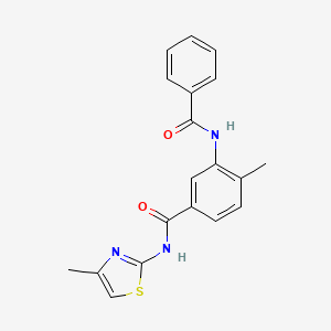 3-benzamido-4-methyl-N-(4-methyl-1,3-thiazol-2-yl)benzamide