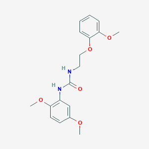 molecular formula C18H22N2O5 B4448348 N-(2,5-dimethoxyphenyl)-N'-[2-(2-methoxyphenoxy)ethyl]urea 