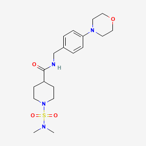 1-[(dimethylamino)sulfonyl]-N-[4-(4-morpholinyl)benzyl]-4-piperidinecarboxamide