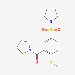 1-{[4-(methylthio)-3-(1-pyrrolidinylcarbonyl)phenyl]sulfonyl}pyrrolidine