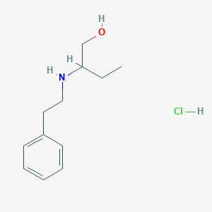 2-[(2-phenylethyl)amino]butan-1-ol hydrochloride