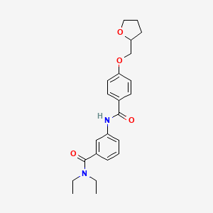 N,N-diethyl-3-{[4-(tetrahydro-2-furanylmethoxy)benzoyl]amino}benzamide