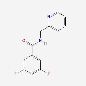 molecular formula C13H10F2N2O B4448445 3,5-difluoro-N-(pyridin-2-ylmethyl)benzamide 