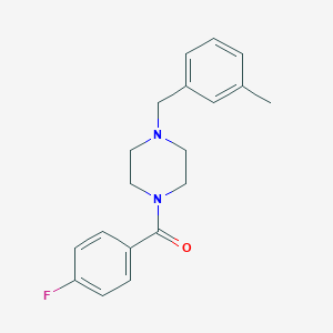 molecular formula C19H21FN2O B444845 1-(4-Fluorobenzoyl)-4-(3-methylbenzyl)piperazine 