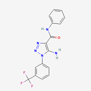 5-amino-N-phenyl-1-[3-(trifluoromethyl)phenyl]-1H-1,2,3-triazole-4-carboxamide