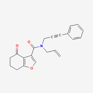 N-allyl-4-oxo-N-(3-phenylprop-2-yn-1-yl)-4,5,6,7-tetrahydro-1-benzofuran-3-carboxamide