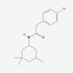 molecular formula C17H24BrNO B444849 2-(4-bromophenyl)-N-(3,3,5-trimethylcyclohexyl)acetamide 