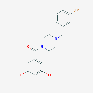 molecular formula C20H23BrN2O3 B444852 [4-(3-Bromo-benzyl)-piperazin-1-yl]-(3,5-dimethoxy-phenyl)-methanone 