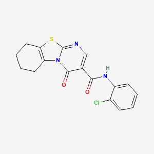 N-(2-chlorophenyl)-4-oxo-6,7,8,9-tetrahydro-4H-pyrimido[2,1-b][1,3]benzothiazole-3-carboxamide