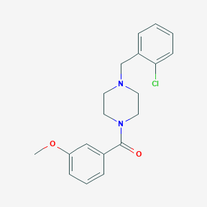 molecular formula C19H21ClN2O2 B444854 1-(2-Chlorobenzyl)-4-(3-methoxybenzoyl)piperazine 