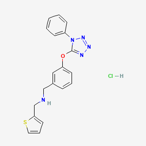 {3-[(1-phenyl-1H-tetrazol-5-yl)oxy]benzyl}(2-thienylmethyl)amine hydrochloride