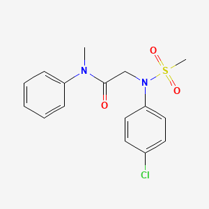 N~2~-(4-chlorophenyl)-N~1~-methyl-N~2~-(methylsulfonyl)-N~1~-phenylglycinamide