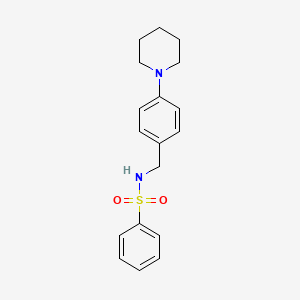 N-[4-(1-piperidinyl)benzyl]benzenesulfonamide