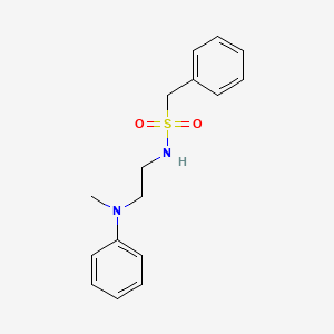 molecular formula C16H20N2O2S B4448596 N-{2-[methyl(phenyl)amino]ethyl}-1-phenylmethanesulfonamide 