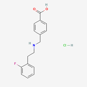 4-({[2-(2-fluorophenyl)ethyl]amino}methyl)benzoic acid hydrochloride