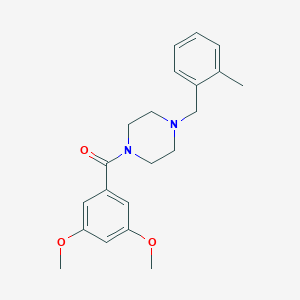 molecular formula C21H26N2O3 B444862 (3,5-Dimethoxy-phenyl)-[4-(2-methyl-benzyl)-piperazin-1-yl]-methanone 