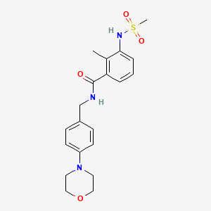 2-methyl-3-[(methylsulfonyl)amino]-N-[4-(4-morpholinyl)benzyl]benzamide