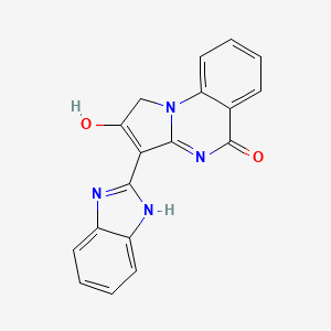 molecular formula C18H12N4O2 B4448636 3-(1H-benzo[d]imidazol-2-yl)pyrrolo[1,2-a]quinazoline-2,5(1H,4H)-dione 