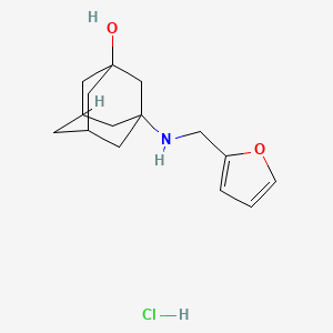 molecular formula C15H22ClNO2 B4448642 3-[(2-furylmethyl)amino]-1-adamantanol hydrochloride 