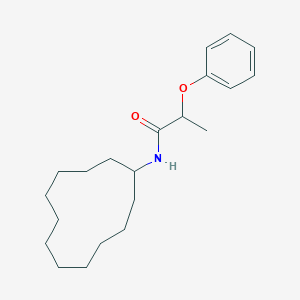 molecular formula C21H33NO2 B444865 N-cyclododecyl-2-phenoxypropanamide 