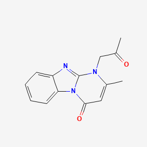 2-methyl-1-(2-oxopropyl)pyrimido[1,2-a]benzimidazol-4(1H)-one