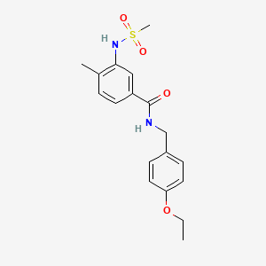 N-(4-ethoxybenzyl)-4-methyl-3-[(methylsulfonyl)amino]benzamide