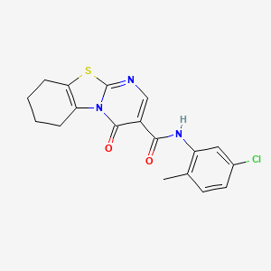 N-(5-chloro-2-methylphenyl)-4-oxo-6,7,8,9-tetrahydro-4H-pyrimido[2,1-b][1,3]benzothiazole-3-carboxamide