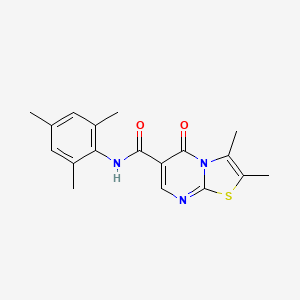 N-mesityl-2,3-dimethyl-5-oxo-5H-[1,3]thiazolo[3,2-a]pyrimidine-6-carboxamide