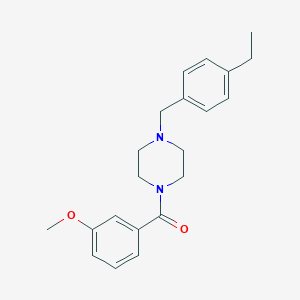 molecular formula C21H26N2O2 B444867 [4-(4-Ethylbenzyl)piperazin-1-yl](3-methoxyphenyl)methanone 