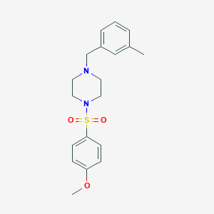 molecular formula C19H24N2O3S B444870 1-(4-Methoxy-benzenesulfonyl)-4-(3-methyl-benzyl)-piperazine 
