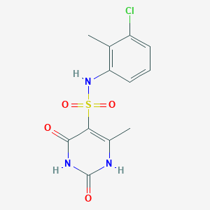 N-(3-chloro-2-methylphenyl)-6-methyl-2,4-dioxo-1,2,3,4-tetrahydro-5-pyrimidinesulfonamide