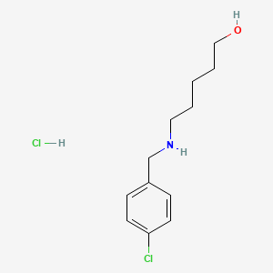 molecular formula C12H19Cl2NO B4448709 5-[(4-chlorobenzyl)amino]-1-pentanol hydrochloride 