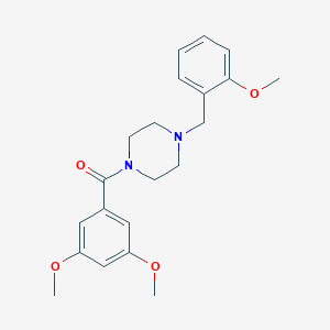 molecular formula C21H26N2O4 B444871 (3,5-Dimethoxy-phenyl)-[4-(2-methoxy-benzyl)-piperazin-1-yl]-methanone 