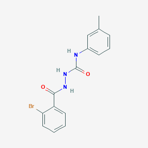 molecular formula C15H14BrN3O2 B4448729 2-(2-BROMOBENZOYL)-N-(3-METHYLPHENYL)-1-HYDRAZINECARBOXAMIDE 