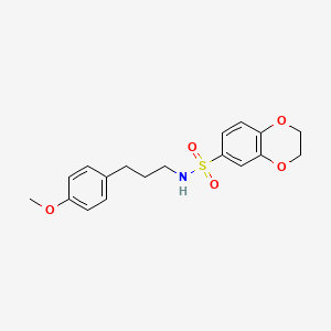 N-[3-(4-methoxyphenyl)propyl]-2,3-dihydro-1,4-benzodioxine-6-sulfonamide