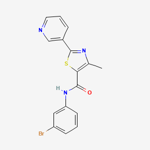 N-(3-bromophenyl)-4-methyl-2-(pyridin-3-yl)-1,3-thiazole-5-carboxamide