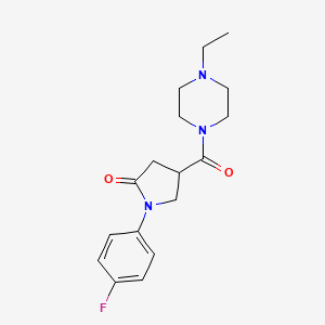 4-[(4-Ethylpiperazin-1-yl)carbonyl]-1-(4-fluorophenyl)pyrrolidin-2-one