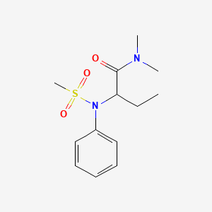 N,N-dimethyl-2-[(methylsulfonyl)(phenyl)amino]butanamide