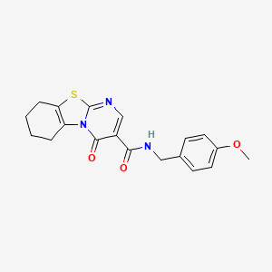 N-(4-methoxybenzyl)-4-oxo-6,7,8,9-tetrahydro-4H-pyrimido[2,1-b][1,3]benzothiazole-3-carboxamide