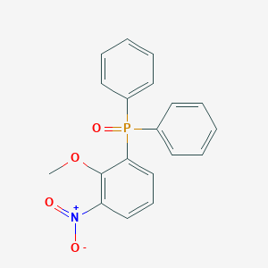 molecular formula C19H16NO4P B444882 (2-Methoxy-3-nitrophenyl)(diphenyl)phosphine oxide 